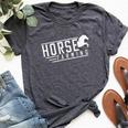 Horse Farming Farm Breeding Horses Farmer Bella Canvas T-shirt Heather Dark Grey