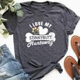 Huntaway Dog Huntaway Bella Canvas T-shirt Heather Dark Grey