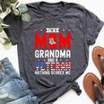 I'm A Mom Grandma And A Veteran Female Veteran Grandmother Bella Canvas T-shirt Heather Dark Grey