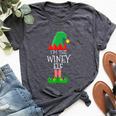 I'm The Winey Elf Family Matching Group Christmas Bella Canvas T-shirt Heather Dark Grey