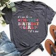 It's Me Hi I'm The Birthday Girl It's Me Bella Canvas T-shirt Heather Dark Grey