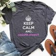 Keep Calm And Ooh Shoes Bella Canvas T-shirt Heather Dark Grey