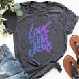 Love Others Like Jesus 90S Style Christian Bella Canvas T-shirt Heather Dark Grey