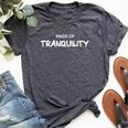 Made Of Tranquility Motivation Quote Saying Bella Canvas T-shirt Heather Dark Grey