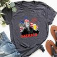 Merica 4Th Of July Usa Flag Ben Franklin Beer Bzr Bella Canvas T-shirt Heather Dark Grey