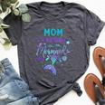 Mom Of The Birthday Mermaid Theme Party Squad Security Mommy Bella Canvas T-shirt Heather Dark Grey