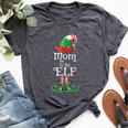 Mom To Be Elf Christmas Pregnancy Announcement Bella Canvas T-shirt Heather Dark Grey