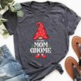 The Mom Gnome Family Matching Group Christmas Bella Canvas T-shirt Heather Dark Grey