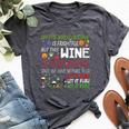 Oh The Virus Outside Is Frightful But Wine Is So Delightful Bella Canvas T-shirt Heather Dark Grey