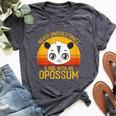 Opossum Never Underestimate A Girl With A Opossum Bella Canvas T-shirt Heather Dark Grey