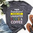 Paraprofessional Runs On Laughter Love Coffee Para Bella Canvas T-shirt Heather Dark Grey