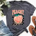 Peachy Babe Inspirational Women's Graphic Bella Canvas T-shirt Heather Dark Grey