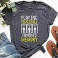 Playing Pickleball Improves Memory Pickle Ball Kid Bella Canvas T-shirt Heather Dark Grey