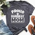 Proud Donskoy Mom Cat Bella Canvas T-shirt Heather Dark Grey