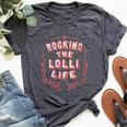 Rocking The Lolli Life Cool Grandmother Bella Canvas T-shirt Heather Dark Grey