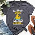 Rubber Duck Is My Spirit Animal Bella Canvas T-shirt Heather Dark Grey