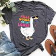Silly Goose On The Loose Retro Vintage Groovy Bella Canvas T-shirt Heather Dark Grey