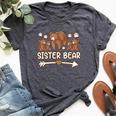 Sister Bear 4 Cub For Womens Sister Bear Bella Canvas T-shirt Heather Dark Grey