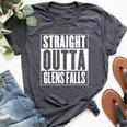 Straight Outta Glens Falls Bella Canvas T-shirt Heather Dark Grey