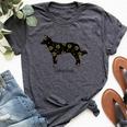 Tamaskan Dog For Girls Bella Canvas T-shirt Heather Dark Grey