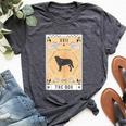 Tarot Card The Dog Rafeiro Do Alentejo Celestial Galaxy Bella Canvas T-shirt Heather Dark Grey