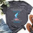 Never Underestimate In Her Fifties Who Can Play Tennis Bella Canvas T-shirt Heather Dark Grey