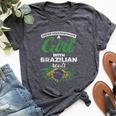 Never Underestimate A Girl With Brazilian Roots Brazil Bella Canvas T-shirt Heather Dark Grey