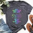 Never Underestimate An Old Lady Who Loves Cats Born In July Bella Canvas T-shirt Heather Dark Grey