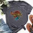 Never Underestimate The Power Of A Girl With Book Feminist Bella Canvas T-shirt Heather Dark Grey