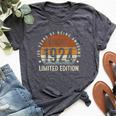 Vintage 1924 100 Bday Decorations 100Th Birthday Bella Canvas T-shirt Heather Dark Grey