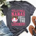 Volleyball Nana Grandma Nana Of A Volleyball Player Bella Canvas T-shirt Heather Dark Grey