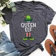 Queen Elf Xmas Matching Christmas Couple Bella Canvas T-shirt Heather Deep Teal