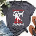 Never Underestimate A Girl Who Plays Basketball Player Bella Canvas T-shirt Heather Deep Teal