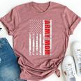 American Flag Army Mom Army Mother Bella Canvas T-shirt Heather Mauve