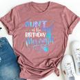 Aunt Of The Birthday Mermaid Family Matching Party Squad Bella Canvas T-shirt Heather Mauve