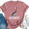 Black-Tailed Jackrabbit Howdy Cowboy Western Country Cowgirl Bella Canvas T-shirt Heather Mauve