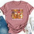Caring For The Cutest Turkeys Mother Baby Nurse Thanksgiving Bella Canvas T-shirt Heather Mauve
