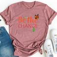 Be The Change Plant Milkweed Monarch Butterfly Lover Bella Canvas T-shirt Heather Mauve