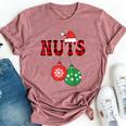 Chest Nuts Matching Chestnuts Christmas Couples Women Bella Canvas T-shirt Heather Mauve