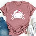 Crab Ocean Wine Cruise Vacation Lovers Drinking Bella Canvas T-shirt Heather Mauve