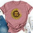 Happy Pi Day Sunflower Lovers Pi Day Number Symbol Math Bella Canvas T-shirt Heather Mauve