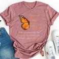 Inspirational Butterfly Transformation Quote Bella Canvas T-shirt Heather Mauve