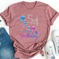 It's My 54Th Purple Shoe Crown Happy 54Th Birthday Bella Canvas T-shirt Heather Mauve