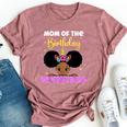 Mom Of The Birthday Princess Melanin Afro Unicorn Cute Bella Canvas T-shirt Heather Mauve
