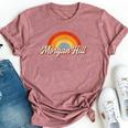 Morgan Hill California Ca Vintage Rainbow Retro 70S Bella Canvas T-shirt Heather Mauve