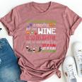 Oh The Virus Outside Is Frightful But Wine Is So Delightful Bella Canvas T-shirt Heather Mauve