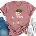 The Queen Elf Family Matching Group Christmas Pajama Bella Canvas T-shirt Heather Mauve