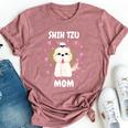 Shih Tzu Mom Mummy Mama Mum Mommy Mother's Day Mother Owner Bella Canvas T-shirt Heather Mauve