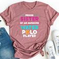 Sister Of Awesome Water Polo Player Sports Coach Graphic Bella Canvas T-shirt Heather Mauve