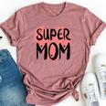Supermom For Super Mom Super Wife Mother's Day Bella Canvas T-shirt Heather Mauve